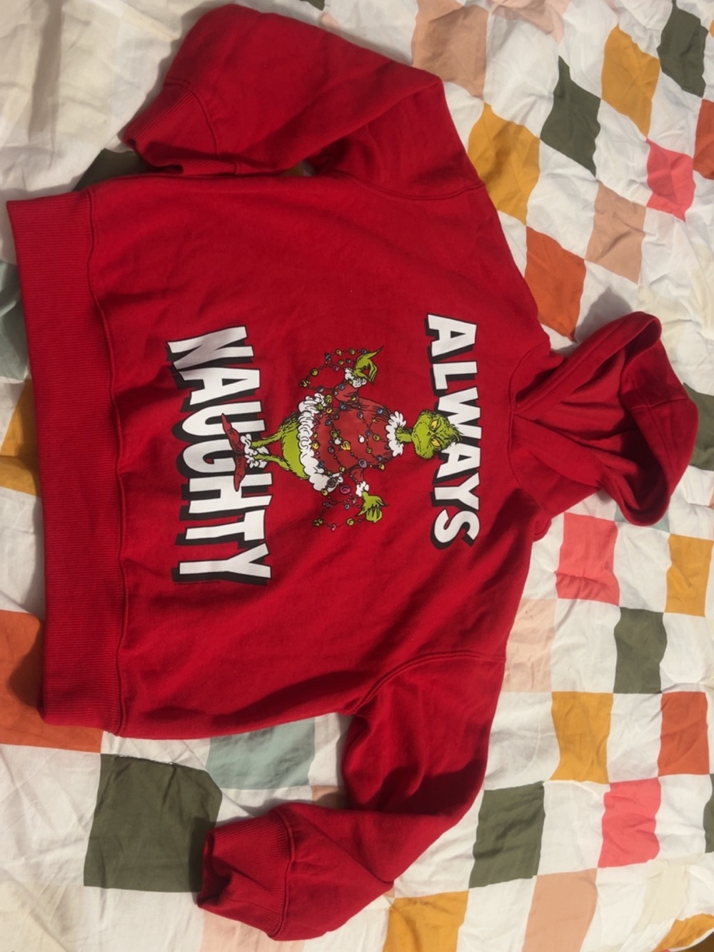 Old Navy Red Kids Grinch 'Always Naughty' Hoodie